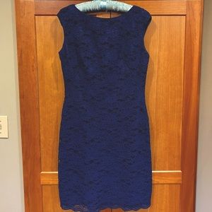 Ralph Lauren Navy Blue Lace Dress